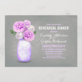 メイ絵を描ンジャー素朴なリハーサルのディナー招待状 招待状