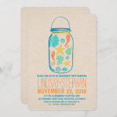 メイ航海のンジャービーチ婚約パーティ招待状 招待状 (正面/裏面)