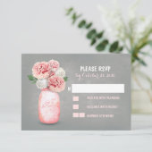 メイ色彩の鮮やかンジャーかわいい結婚式のRSVPカード 出欠カード (スタンド正面)