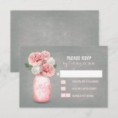 メイ色彩の鮮やかンジャーかわいい結婚式のRSVPカード 出欠カード (正面/裏面)