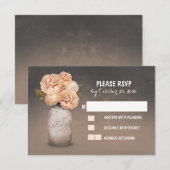 メイ色彩の鮮やかンジャーかわいい結婚式のRSVPカード 出欠カード (正面/裏面)