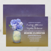 メイ色彩の鮮やかン・ジャー・ラス結婚式招待状 招待状 (正面/裏面)