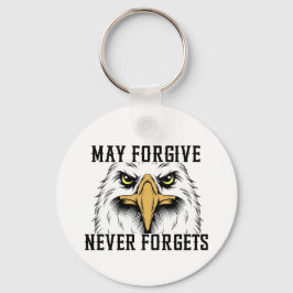 メイ許す、決してイーグル忘れキーチェーン キーホルダー