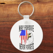 メイ許す、決してイーグル忘れキーチェーン キーホルダー (裏面)