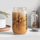 メイ誕生フラワーホーソーンと名前をカスタムする ガラス缶