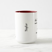 メイ誕生フラワーリリー・オブ・ザ・バレーとホーソーン マグカップ (中央)