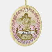メイ誕生日エンジェル誕生日カスタムオーナメント セラミックオーナメント (右)