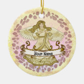 メイ誕生日エンジェル誕生日カスタムオーナメント セラミックオーナメント (正面)