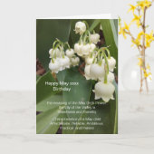 メイ誕生日 カード (黄色い花)