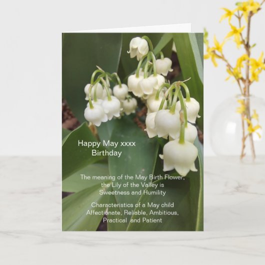 メイ誕生日 カード (黄色い花)