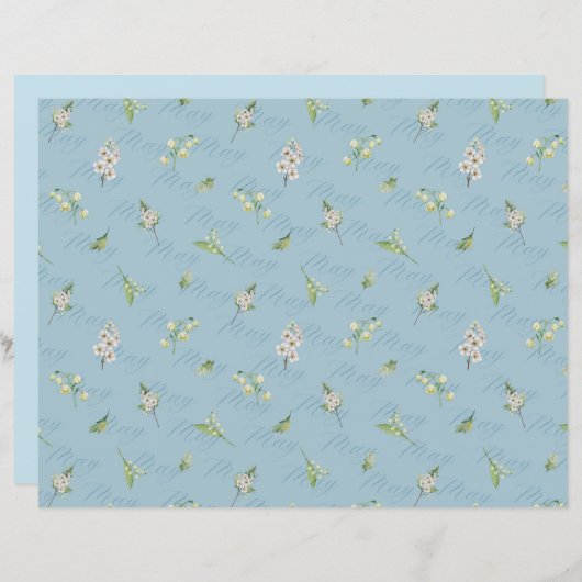 メイ誕生月フラワーホーソーンリリーの谷 (正面/裏面)