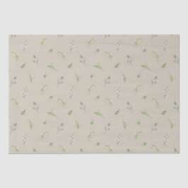 メイ誕生月フラワーホーソーンリリーの谷 薄葉紙