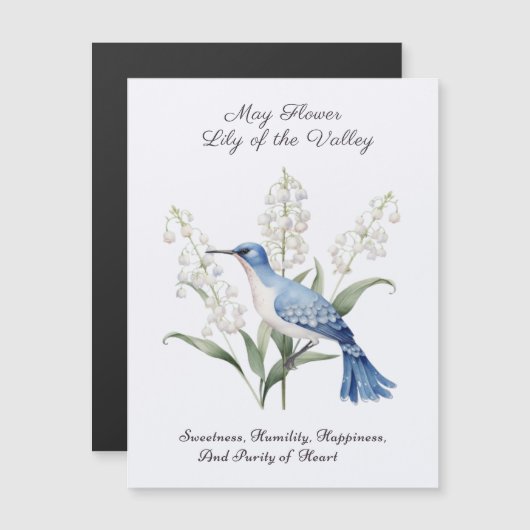 メイ誕生月フラワーリリーオブザバレー誕生日 (正面/裏面)