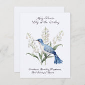 メイ誕生月フラワーリリーオブザバレー誕生日 (正面/裏面)