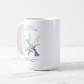 メイ誕生月フラワーリリーオブザバレー誕生日 コーヒーマグカップ (正面左)