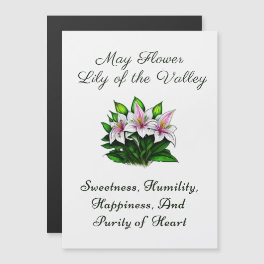 メイ誕生月花ゆり谷のフローラ (正面/裏面)