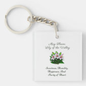 メイ誕生月花ゆり谷のフローラ キーホルダー