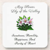 メイ誕生月花ゆり谷のフローラ コースター (正面)