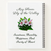 メイ誕生月花ゆり谷のフローラ ノートブック (裏面)