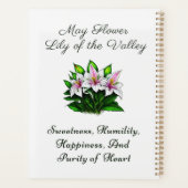 メイ誕生月花ゆり谷のフローラ プランナー手帳 (裏面)