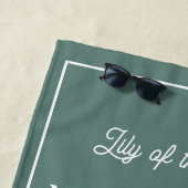 メイ誕生花名前をカスタムするビーチタオル ビーチタオル (インサイチュ)