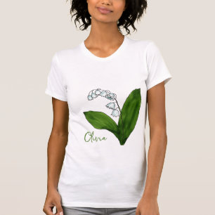 メイ誕生花渓谷のユリTシャツ Tシャツ