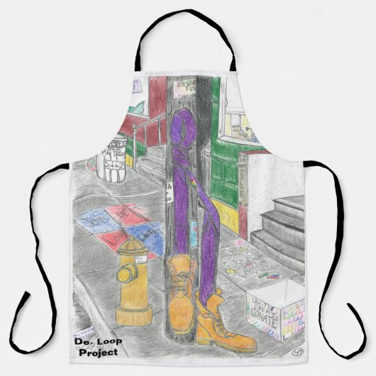 「メイ通り」紫認識度 エプロン (正面)