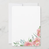 メイ開花ブライダルシャワー招待 招待状 (裏面)