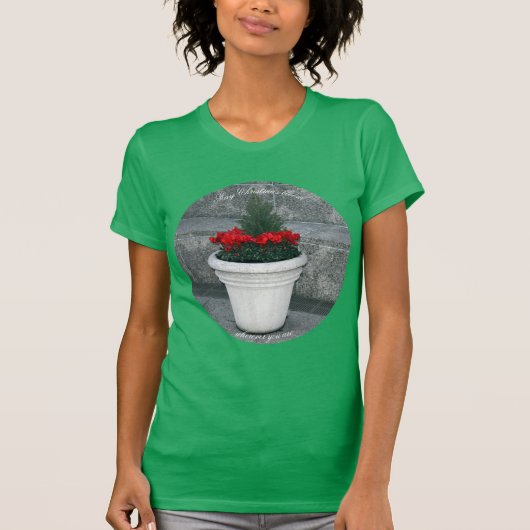 「メイ・クリスマス・開花」Tシャツ Tシャツ (正面)
