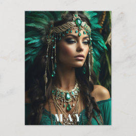 ～メイ・ゴッデス・バースデー・エメラルド・ボヘミアン AP53～ ポストカード