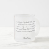 メイ・サンザシとユリ・オブ・ザ・バレー フロストグラスマグカップ (正面右)