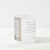 メイ・サンザシとユリ・オブ・ザ・バレー フロストグラスマグカップ (中央)