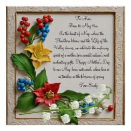 メイ・サンザシとユリ・オブ・ザ・バレー ポスター