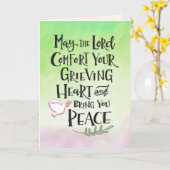 メイ・ザ・ロード・心地よいあなたの悲嘆に暮れるハート・カード カード (黄色い花)