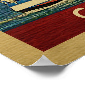 メイ・シルボートヴィンテージトラベルニュージャージー ポスター (角)