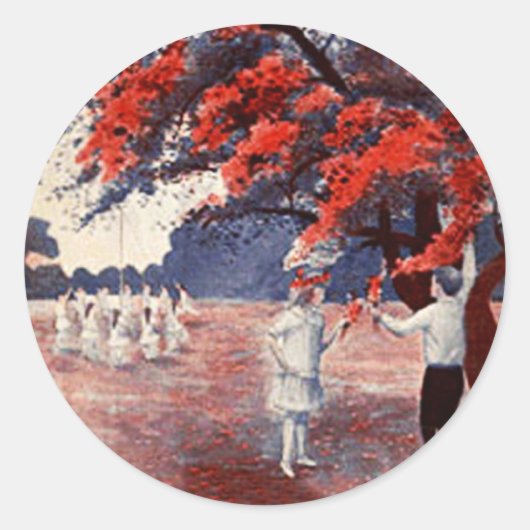 メイ・ステッカーの女王 ラウンドシール (正面)