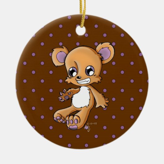 メイ・テディ セラミックオーナメント (正面)