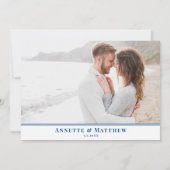 メイ・メイ・ニュージャージー・チェサピーク湾のエレガント地図 セーブザデート (裏面)