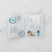 メイ・メイ・ニュージャージー・パスポート結婚式招待状 招待状 (内部)