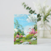 メイ・モーニング・ランドスケープ・チャールズ・コートニー・カーラン ポストカード (スタンド正面)