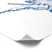 メイNJの地図結婚ゲストブックポスタモダンー ポスター