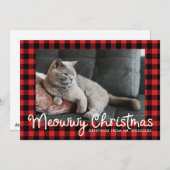 メウおもしろいイアンドブイトホリデイ |写真のあいさつ文 シーズンカード (正面/裏面)