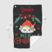 メウクリスマス、メリークリスマス ゴルフタオル (インサイチュ)