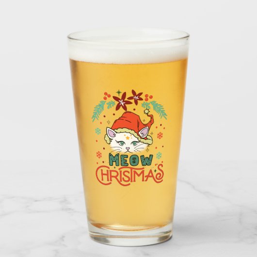 メウクリスマス、メリークリスマス タンブラーグラス (ドリンク正面)