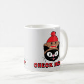 メウトを確認!Sock Monkey Hatの漫画子猫 コーヒーマグカップ (正面右)