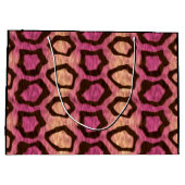 メウピンクワイルド子猫カッコいい ラージペーパーバッグ (裏面)