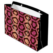 メウピンクワイルド子猫カッコいい ラージペーパーバッグ (裏面アングル)