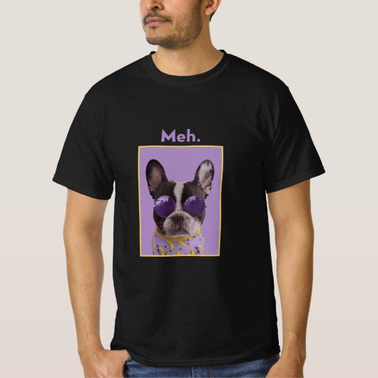 「メェ」面白い犬のミームTシャツ Tシャツ (正面)