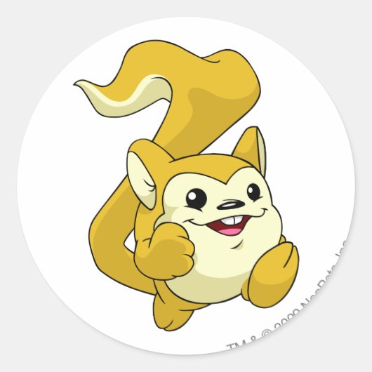 メエルカイエロー ラウンドシール (正面)