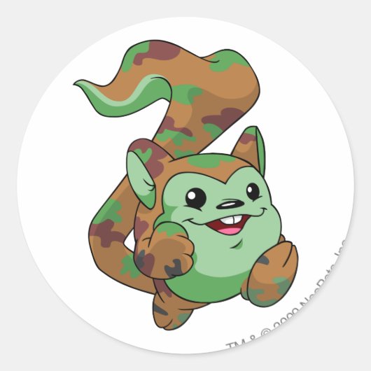 メエルカモフラージュ ラウンドシール (正面)